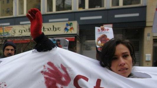 برلین: تظاهرات در اعتراض به کشتار هزاره ها در کویته