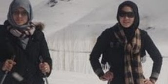 برای اولین بار اسکی بازی زنان در بامیان 