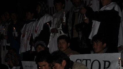 دایکندی: اعتراض به نسل کشی مردم هزاره در کویته