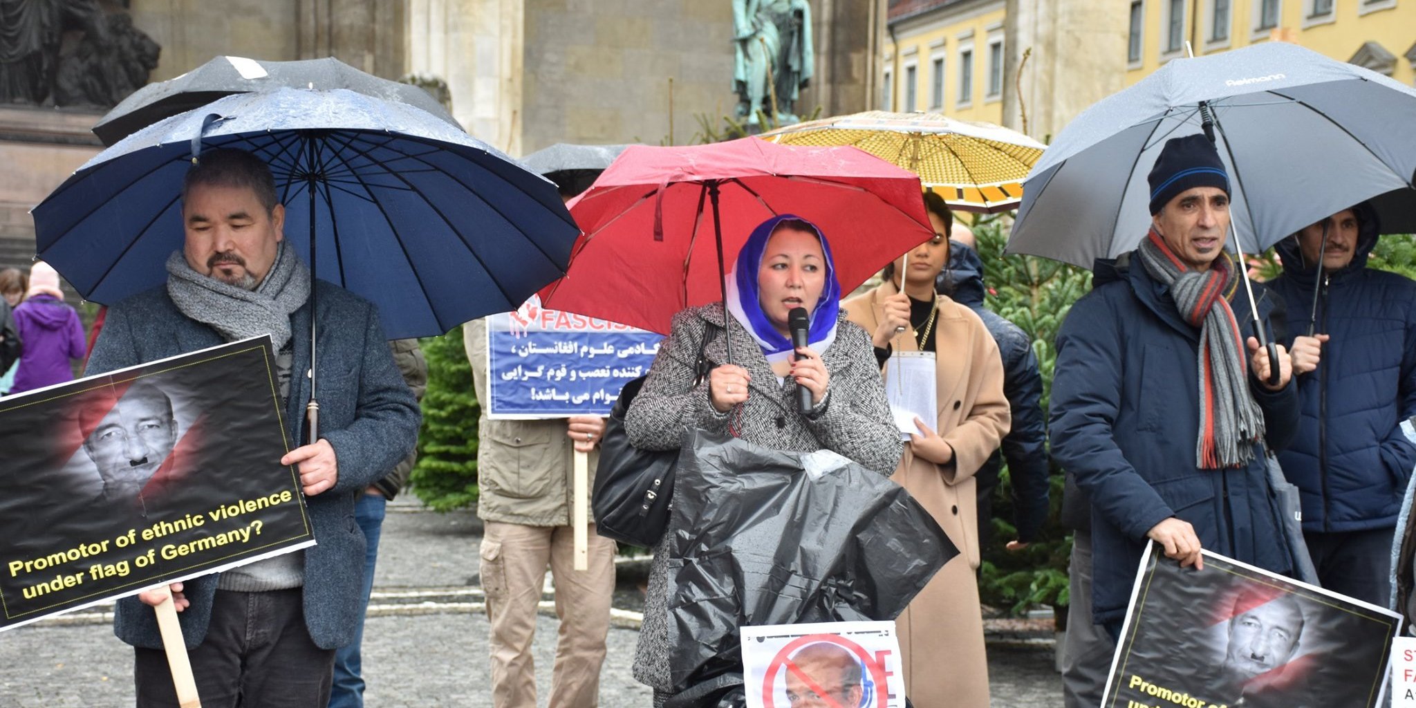 مونیخ: تظاهرات علیه فاشیزم و نازیسم افغان و اظهارات نژادپرستانه حلیم تنویر