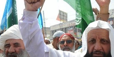 لاهور: تظاهرات افغان ها، عرب ها و پنجابی ها در طرفداری از طالبان و القاعده